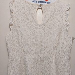 Cream Lace Dress